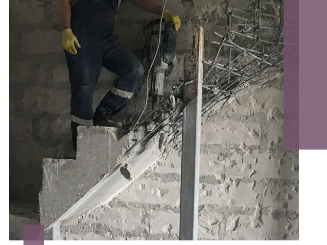 Демонтаж металлических и бетонных лестниц в Канаше