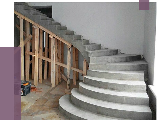 Изготовление бетонных лестниц под ключ в Канаше от 20030 руб. | ПРОЛЁТ-Кна