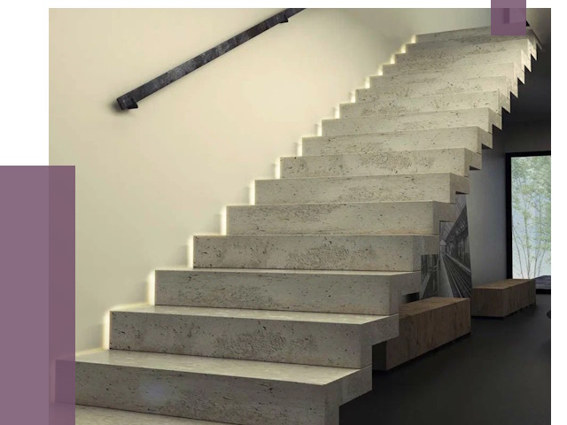 Облицовка бетонных лестниц в Канаше от 4622 руб/м2