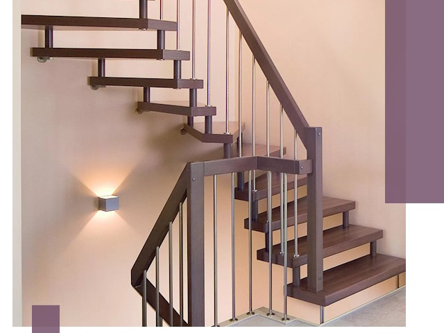 Изготовление лестниц на больцах в Канаше под ключ