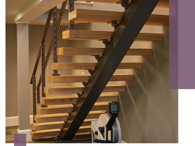 Лестницы на монокосоурах под ключ в Канаше - изготовление и монтаж