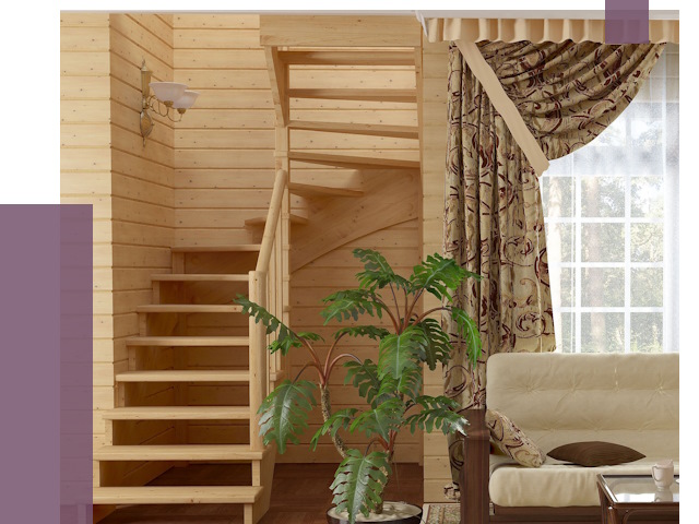 Лестницы для дачи в Канаше от 76270 руб.  | ПРОЛЁТ-Кна