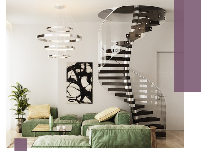 Лестницы для двухуровневой квартиры в Канаше — изготовление и монтаж