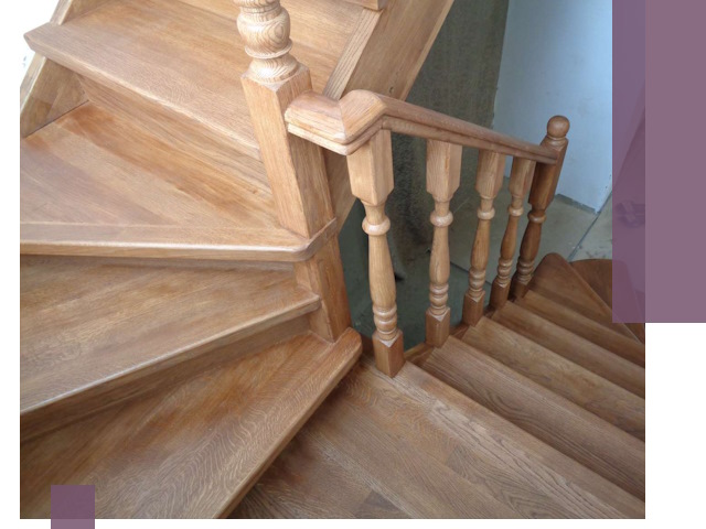 Дубовые лестницы под ключ в Канаше: изготовление и монтаж