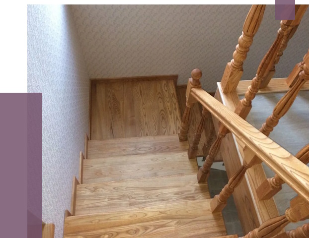 Сосновые лестницы в Канаше под ключ от 8115 руб.  | ПРОЛЁТ-Кна