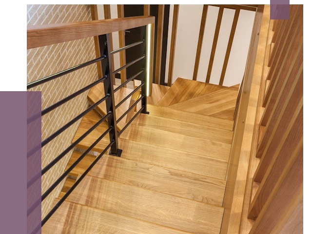 Лестницы из ясеня в Канаше под ключ от 10067 руб. 