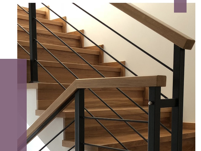 Обшивка металлической лестницы деревом в Канаше от 4366 руб. 
