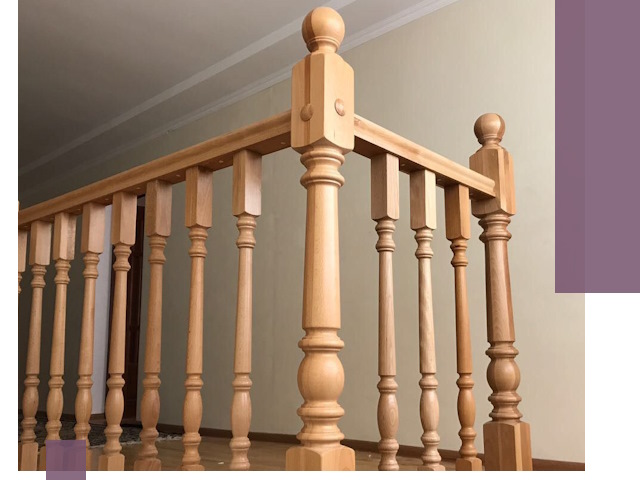 Деревянные перила на заказ в Канаше: монтаж и изготовление