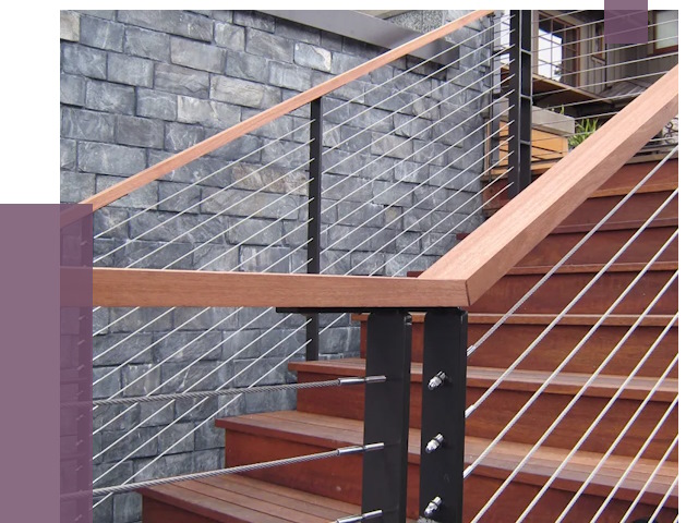 Тросовые перила под ключ в Канаше от 7807 руб. 