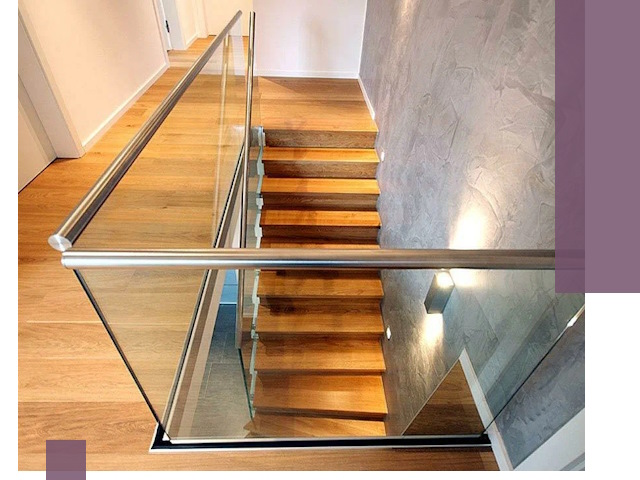 Перила для лестницы в доме — изготовление и монтаж в Канаше
