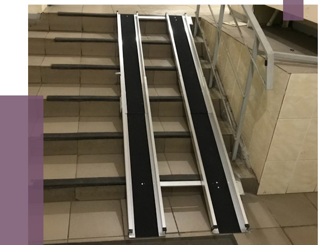 Установка пандуса в подъезд в Канаше от 8012 руб. под ключ | ПРОЛЁТ-Кна