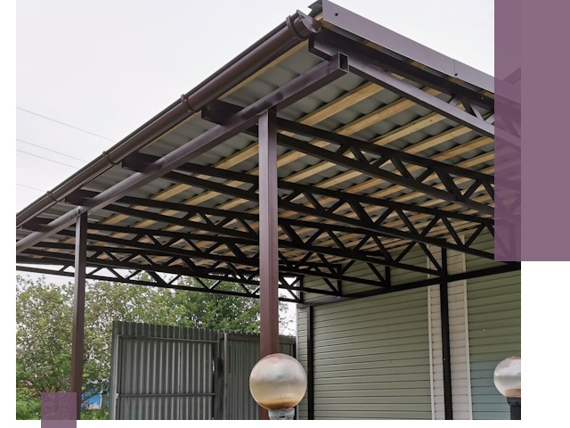 Навесы под ключ в Канаше: изготовление, монтаж и гарантия