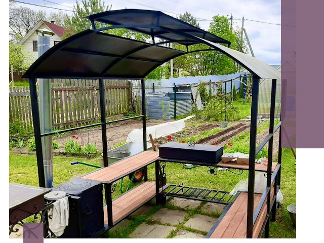 Навесы для барбекю в Канаше: изготовление, монтаж и демонтаж