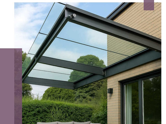 Стеклянные навесы и козырьки в Канаше от 12326 руб.