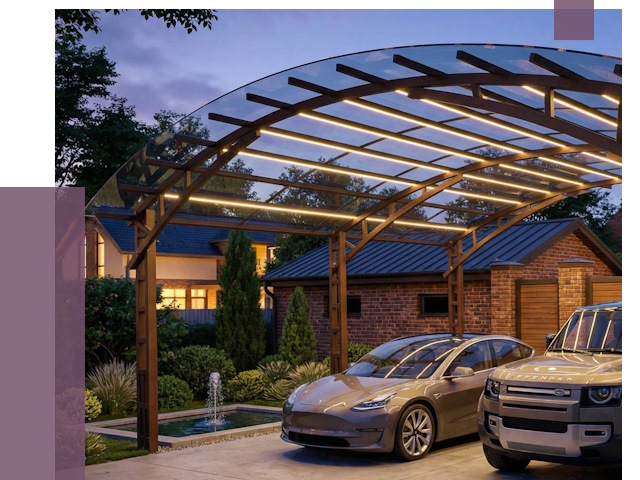 Металлические навесы в Канаше от 12737 руб. под ключ — ПРОЛЁТ-Кна