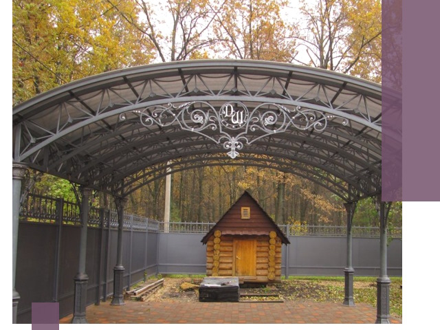 Кованые навесы премиум-класса под заказ в Канаше