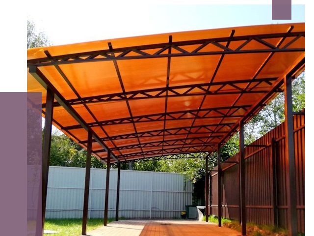 Односкатные навесы под ключ в Канаше от 13200 руб. 