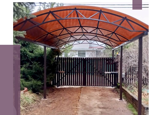 Арочные навесы в Канаше от 12789 руб. — изготовление и монтаж | ПРОЛЁТ-Кна