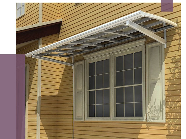 Козырьки над окнами в Канаше от 7653 руб. — монтаж, покупки | ПРОЛЁТ-Кна