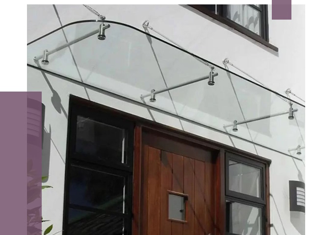 Стеклянные козырьки в Канаше от 19003 руб. | ПРОЛЁТ-Кна