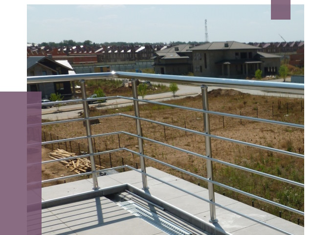 Парапеты из нержавеющей стали в Канаше от 8012 руб. за м² | ПРОЛЁТ-Кна