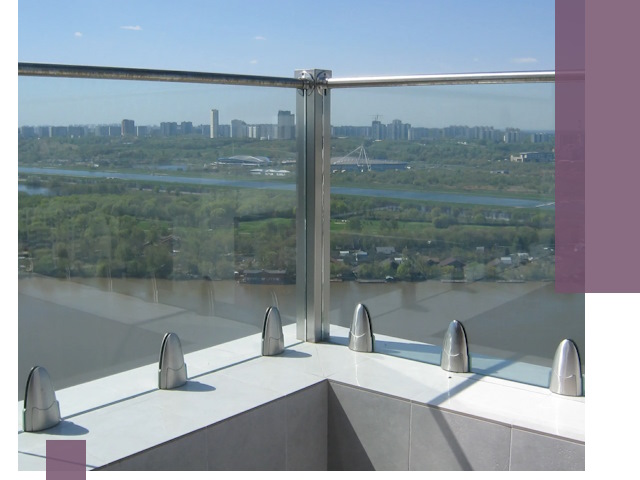 Стеклянные парапеты премиум класса в Канаше для домов и бизнесов