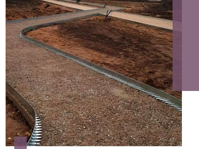 Металлические бордюры под ключ в Канаше — изготовление и монтаж