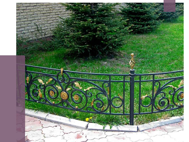 Кованые газонные ограждения в Канаше от 7653 руб. — ПРОЛЁТ-Кна