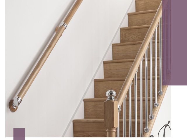 Пристенные поручни из стали и нержавейки под монтаж в Канаше